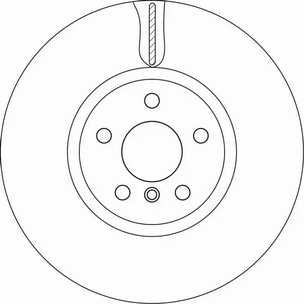 TRW TARCZA HAMULCOWA DF6845S 