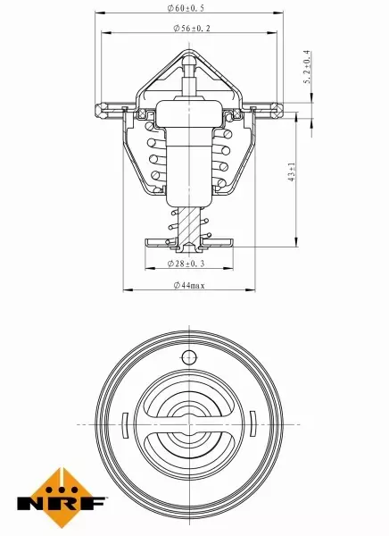 NRF TERMOSTAT 725107 