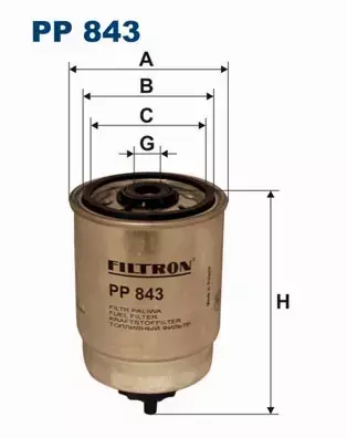 FILTRON FILTR PALIWA  PP 843 