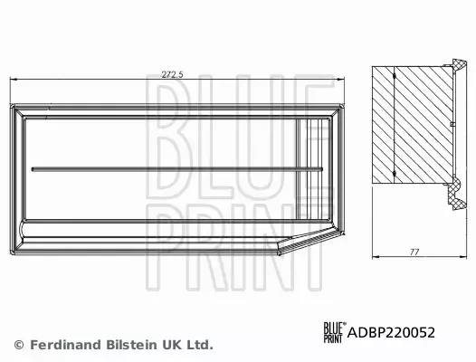 BLUE PRINT FILTR POWIETRZA ADBP220052