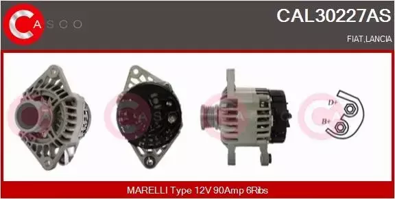 CASCO ALTERNATOR CAL30227AS 