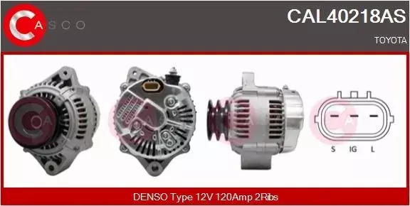 CASCO ALTERNATOR CAL40218AS 