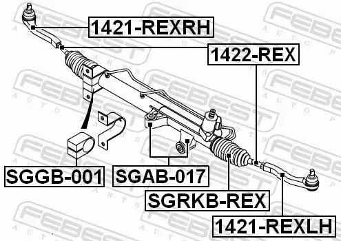 FEBEST KOŃCÓWKA DRĄŻKA 1421-REXRH 