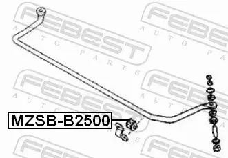 FEBEST TULEJA STABILIZATORA MZSB-B2500 