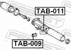 FEBEST TULEJA ZAWIESZENIA TAB-011 