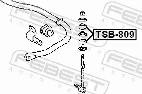 FEBEST TULEJA STABILIZATORA TSB-809 